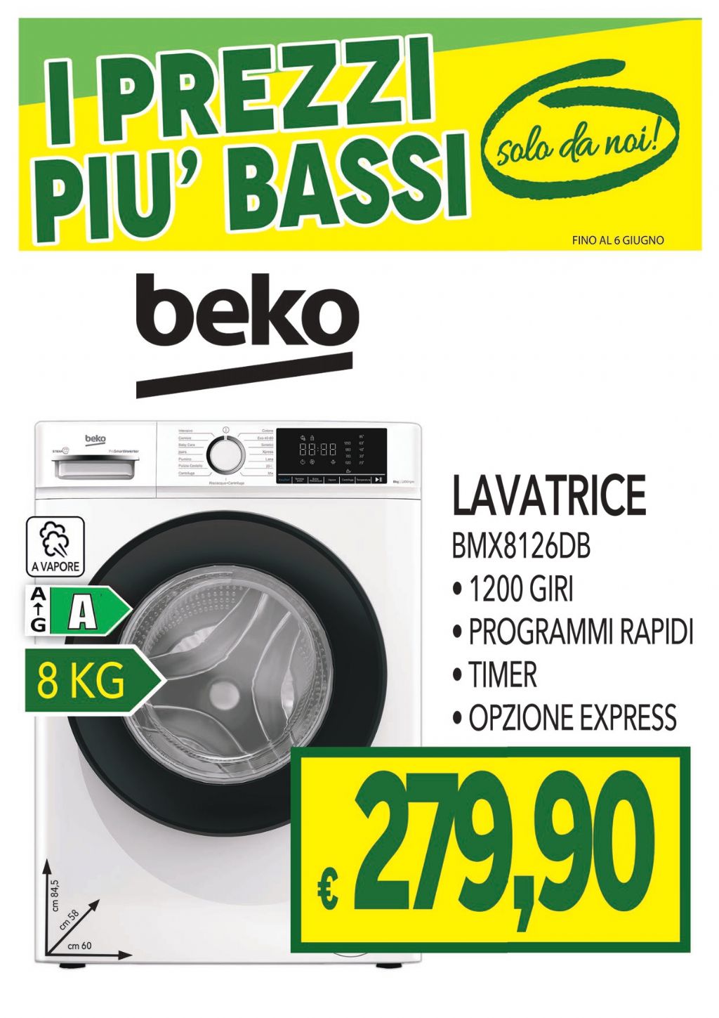 LAVATRICE BEKO BMX8126DB